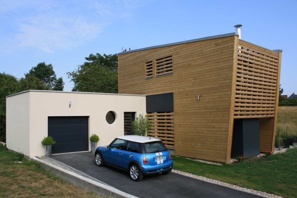 Maison Ossature bois Gilbert BARDAGE EXTÉRIEUR Sapin Nord autoclavé